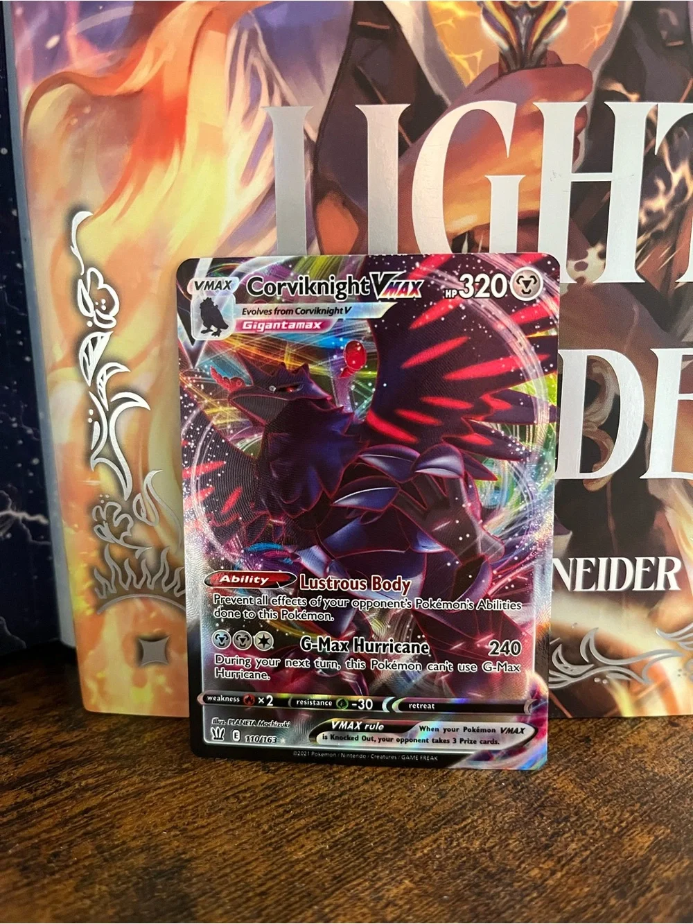 Pokemon Corviknight VMAX Holofoil Trading Card Battle Styles Ultra Rare 110/163